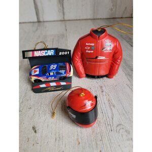 Nascar jacket car helmet variety ornament Xmas set decor